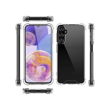 Galaxy S24 Kapak Şeffaf Airbag Antishock Köşe Korumalı Silikon Kılıf 50 x 22