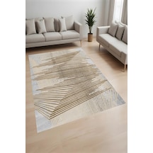 Eliana Home Dijital Baskı Yıkanabilir Kaymaz Taban Salon Halısı Ve Yolluk Rv096-fnl383 Bej