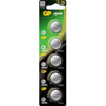 GP CR2025 3V Lityum Kartela Düğme Pil 5'li