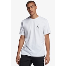 Nike Jordan Jumpan Air Unisex White-black Tee Jordan Nakış Logolu Tişört Beyaz-siyah Beyaz - Siyah
