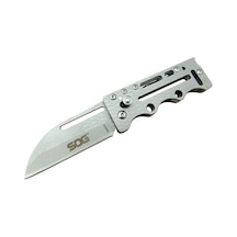 Sog Ac78 Gri Yaprak Kamp Çakı 14,5 Cm - Metal Sap, Kılıflı Diğer