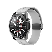 Amazfit Uyumlu Pace 1-2 Gtr Gtr 2 2e Lite 47mm Honor Magic 2 46mm Kordon Magnetli Ayarlanır Silikon Kordon 22mm