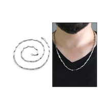 Silver Renk 55 Cm 317L Çelik Singapur Zincir (500208610)