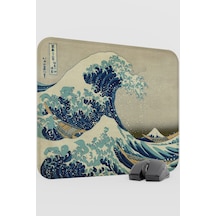 Büyük Dalga Tablo Hokusai V1 48x40 Xl Gaming Kauçuk Kaymaz Taban Mouse Pad Fare Altlığı