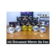 Universal H3 Sis Farı 90mm 2 Adet Beyaz