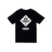 Stoned&Fame Manowar Baskılı Unisex %100 Pamuk Siyah T-shirt SIYAH Siyah