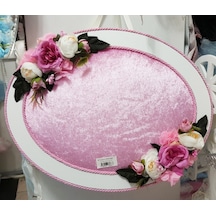 Gül Pembe İsimli Bebek Kapı Süsü Çok Renkli