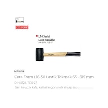 Ceta Form L16-50 Lastik Tokmak 65 - 315 Mm