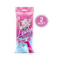 Derby Lady 2 Bıçaklı Kadın Tıraş Bıçağı 5'li  Poşet X 2 ADET