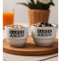 Bk Gift Kişiye Özel İsimli 2li Çerezlik Kase-8 Yeni Ev Hediyesi Önerileri, Misafir Sunum Ürünü, Çay Yanı Kase Kobitmeyencom34793 Bk Gift