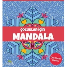 Çocuklar İçin Mandala Mavi