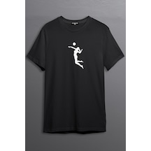 Noıssey -wed Motor Sporları Tasarım Baskılı Spor T-shirt Siyah