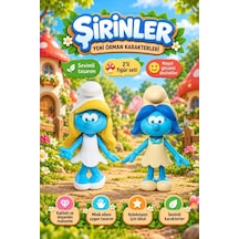 Lisanslı Orjinal Şirinler Kayıp Köy Şirine Ve Smurfblossom 2 Li Eğlenceli Figür Seti