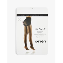 Koton 20 Den Push Up Korseli Külotlu Çorap Siyah 7wak80256aa