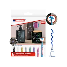 Edding 751 Örtücü Boya Kalem  Seti 8'li + Metalik Tonlar