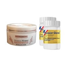 Hubrendy Sh Three Brand 100 Ml Arnavut Aklık Kremi 2 Ad + Russıan Glare Tüy Dökücü Azaltıcı Merhem 5 11702361