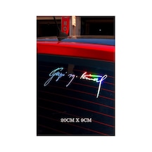 Hologram Gazi Mustafa Kemal Atatürk Imza Sticker Oto Araba Sticker 20 X 9 Cm 1