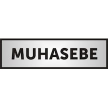 Muhasebe Yazılı Kapı Yazısı ,Yönlendirme Levhası ,Gümüş