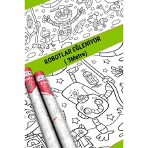 Robotlar Boyama Kağıdı
