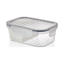 Sızdırmaz Bölmeli Saklama Kabı Bpa İçermez 1000 Ml Şeffaf Çok Renkli