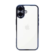 Newface Apple İphone 16 Kılıf Razer Lensli Silikon - Açık Mavi