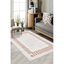 West Home Makinede Yıkanabilir Kaymaz Taban Leke Tutmaz Bej Salon Halısı Mutfak Halısı Ve Yolluk Wh 596 Beige
