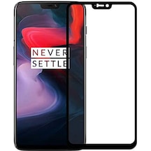 OnePlus 6 Tam Kaplayan Çerçeveli Tempered Cam Koruyucu