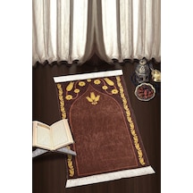 Gwen Brown Djt 70X120 Cm Seccade, Namazlık, Yıkanabilir Kaymaz