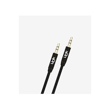 Link Tech A585 3.5mm Aux Ses Kablosu Silikon Gövde 1 Metre Siyah