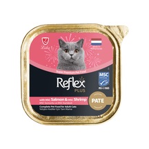 Reflex Plus Ezme Somonlu ve Karidesli Yetişkin Kedi Yaş Maması 85 G