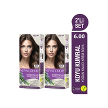 Intensıve 2'li Set 6.00 Koyu Kumral Kalıcı Krem Saç Boyası Seti