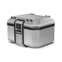 Tr48 Silver Motosiklet Arka Çanta 48 Litre Kapasiteli Top Case Motor Çanta Alümimyum Çok Renkli