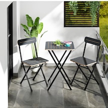Bahçe Masa Sandalye Bistro Takım Füme 1394 Füme