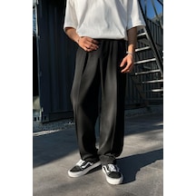 Flaw Smart Casual Siyah Kumaş Pantolon-siyah Siyah