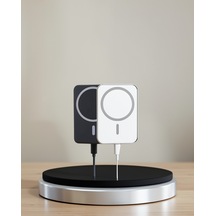 Magsafe Uyumlu Powerbank, Güçlü Mıknatıslı, Hızlı Şarjlı, Kompakt Çok Renkli