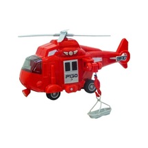 Maxx Wheels 1:20 Sesli ve Işıklı Kurtarma Helikopteri Kırmızı
