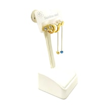 Kadın Sallantı Çelik Küpe Çok Renkli