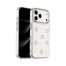 Apple iPhone Uyumlu 17 Pro Max Fiyonk Desenli Kapak - Desen 2 Şeffaf