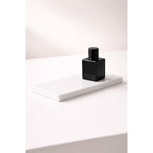 Minimal Beyaz Mermer Tepsi 35x10 Cm 1.3 Cm İnce Profil Vanity & Banyo Düzenleyici Beyaz