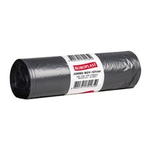 Ekonomik Endüstriyel Çöp Torbası Jumbo Siyah 10'lu 80 110 Cm, Yırtılmaya Dayanıklı, Jumbo Boy Çöp Poşeti, Çift Katlı, Geri Dönüştürülebilir, Fabrika, İnşaat, Depo, Kafe, Otel, Hastane, Bahçe