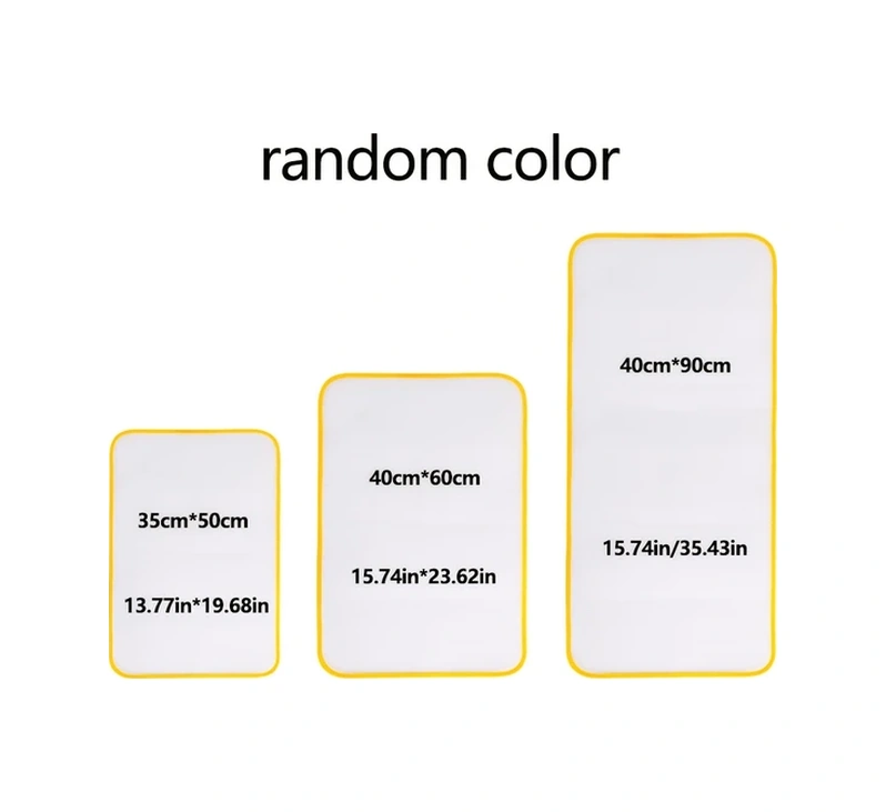 Xuweiwei 1 Adet Yüksek Sıcaklık Dayanımlı Ütü Altlığı M+l+xl Ev Tipi Koruyucu Ütü Bezi