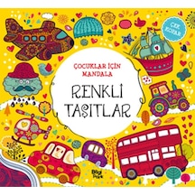 Çocuklar İçin Mandala - Renkli Taşıtlar