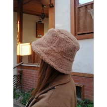 Shopiolog Kadın Peluş Bucket Şapka