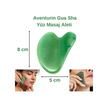 Yıldız Doğal Taş Sertifikalı A+nturin Gua Sha Doğal Taş Masaj Aleti