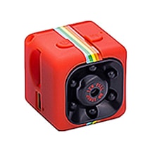 Suofeng Küçük Hareket Kamerası Sq11 - 1080p Full Hd, Geniş Açı, Hareket Algılama, 100 Dakika Pil Ömrü Kırmızı