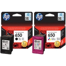 HP 650 2'li Renkli-Siyah Mürekkep Kartuş (Cz101Ae)
