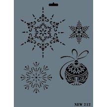 Rich New Seri N-212 Stencil 35X25 Cm