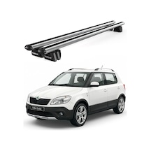 Pençe Skoda Fabia Scout 2009-2014 Uyumlu Gri Ara Atkı 109cm Port Bagaj Tavan Barı