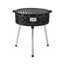 Taşınabilir Kömür Barbekü Mangal - İksa - Büyük - 44cm 13cm 67cm Diğer