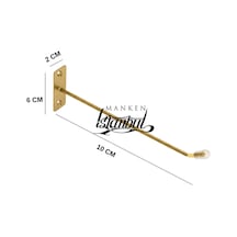 Duvara Monte Kanca Koruma Kauçuklu Gold 10 Cm Deluxe Raf Askısı Suntaya Monte 65 Adet Gold